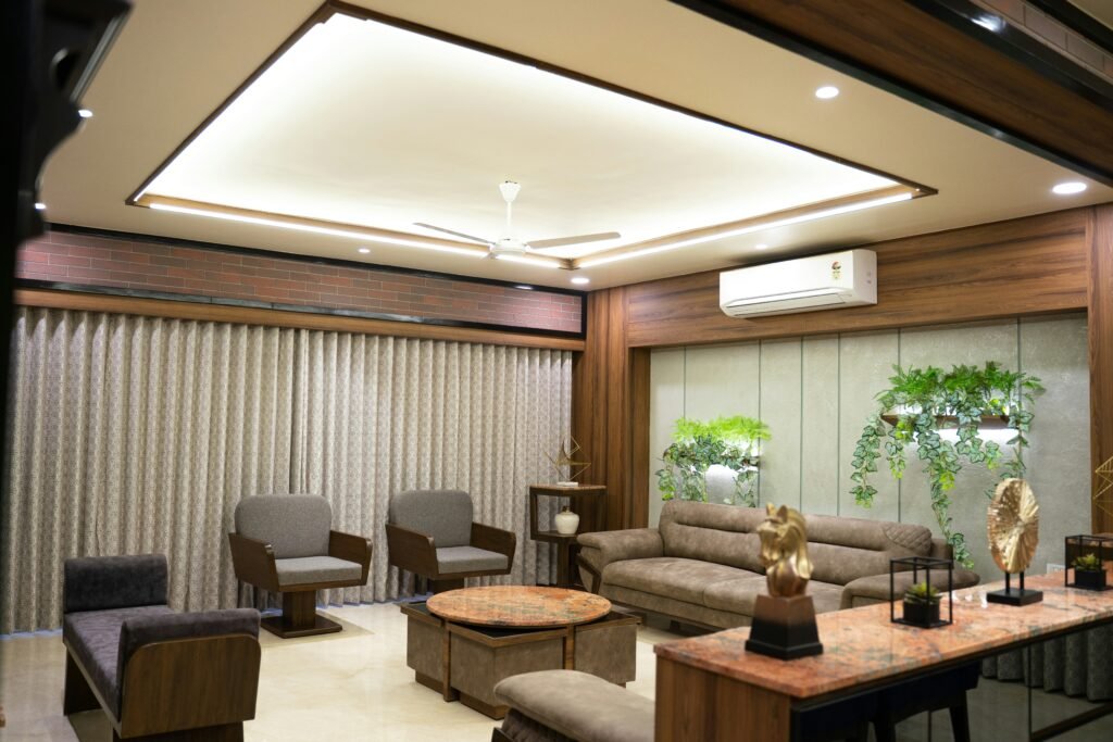 Modern living room with elegant decor